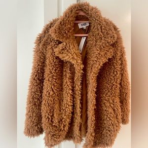 BB DAKOTA | Women’s What’s the Fuzz About - Brown Camel Teddy Coat